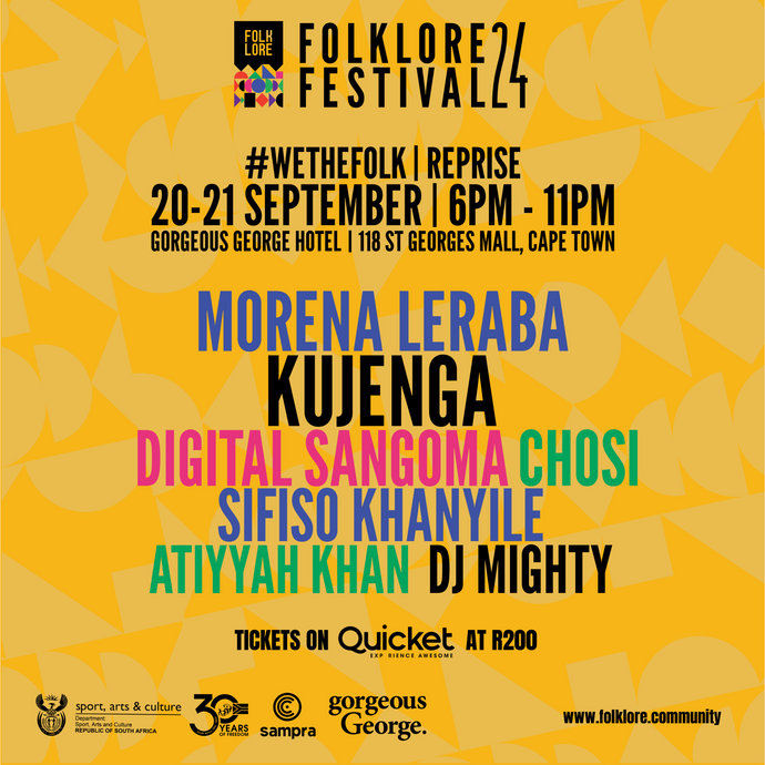 FOLKLORE FESTIVAL REPRISE | CAPE TOWN 20 &  21 SEPTEMBER | ARTIST ANNOUNCEMENT